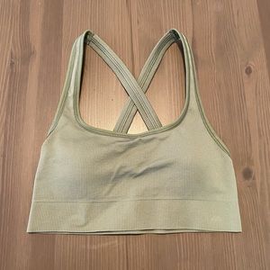 Athleta green sports bra